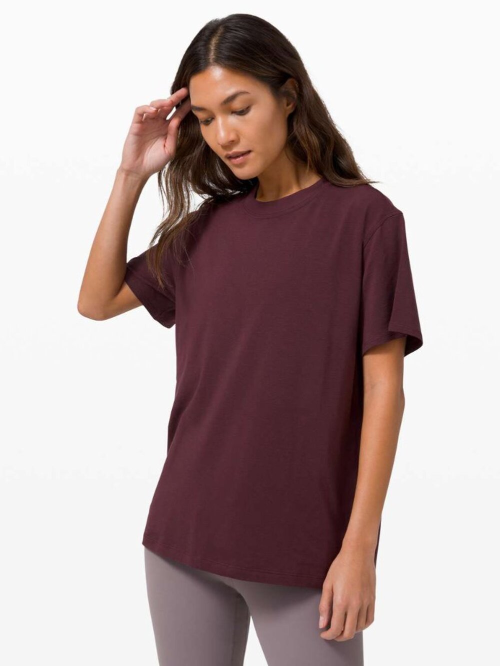 Lululemon All Yours Boyfriend Tee - Cassis